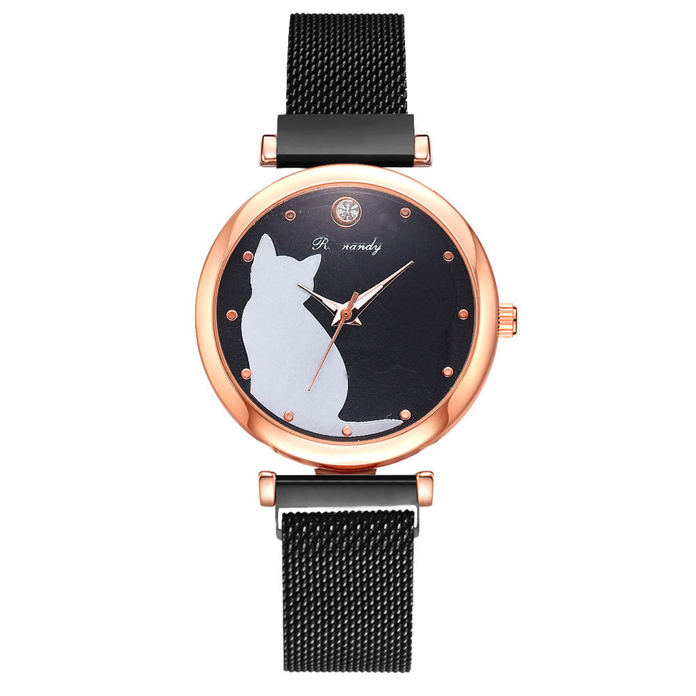 Womens cat watch bracelet set Image 2