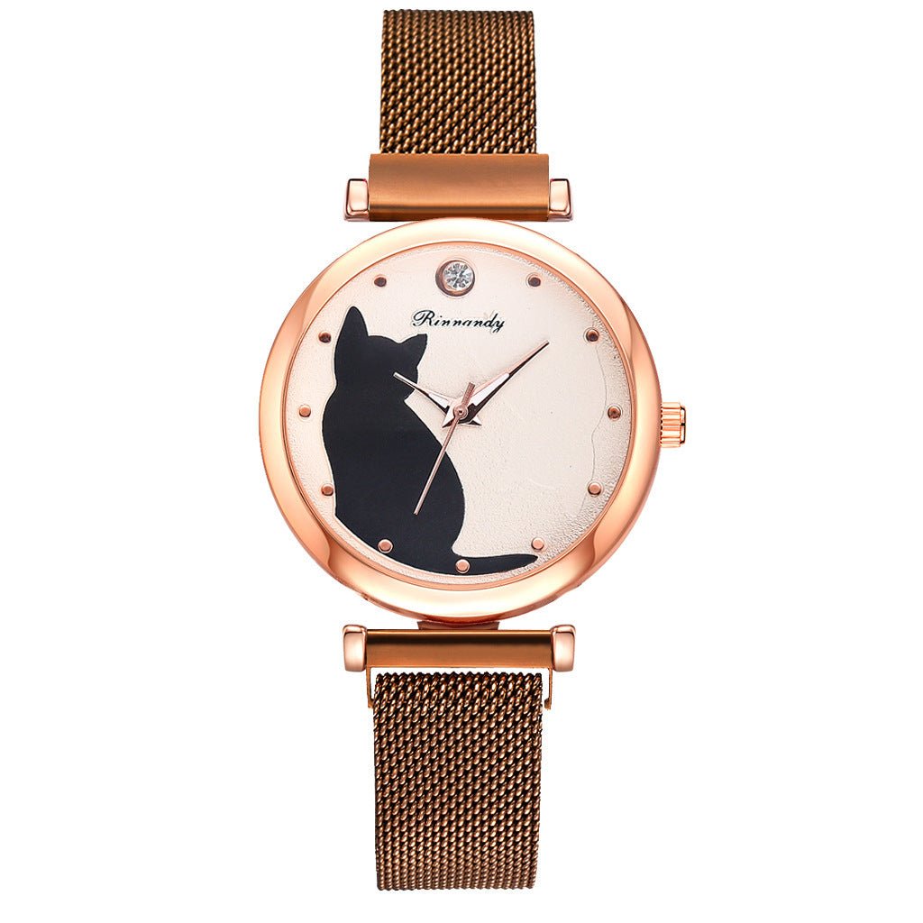 Womens cat watch bracelet set Image 7