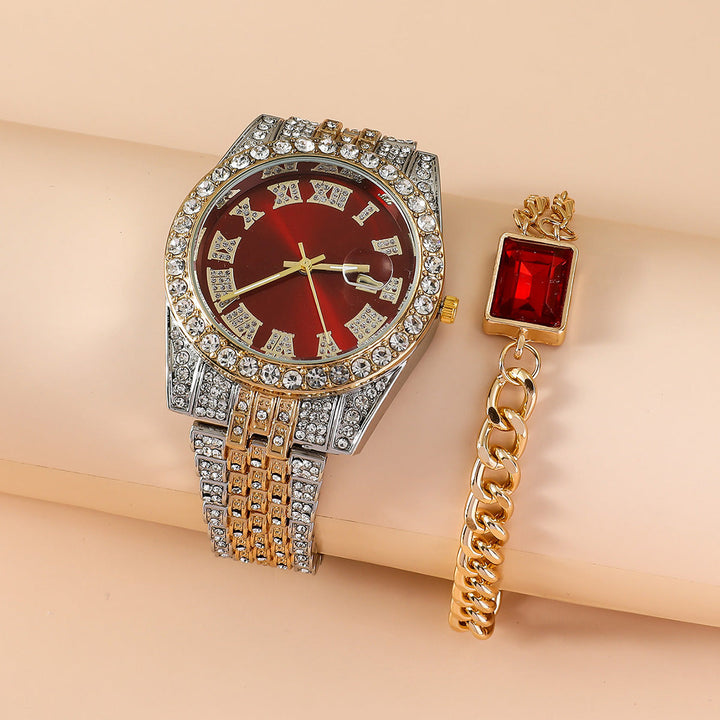 Womens Watch Set Fashionable Ins Style All-match Quartz Image 2