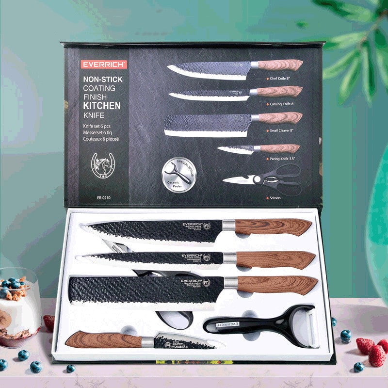 Gift Household Stainless Steel Kitchen Knife Six-piece Set Image 1