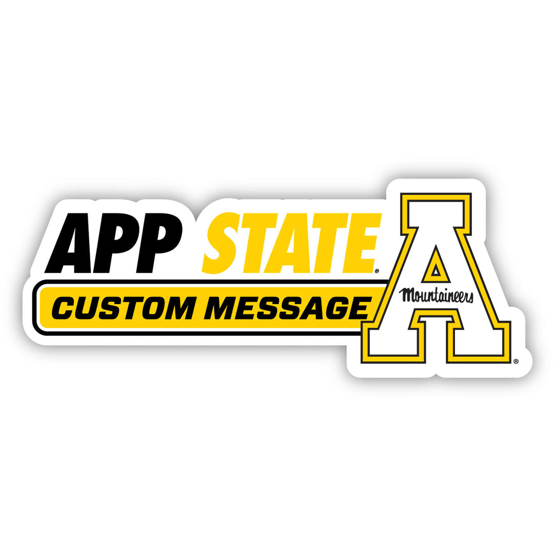 Appalachian State 4-Inch Wide Customizable Vinyl Decal Sticker Officially Licensed Collegiate Product Image 1