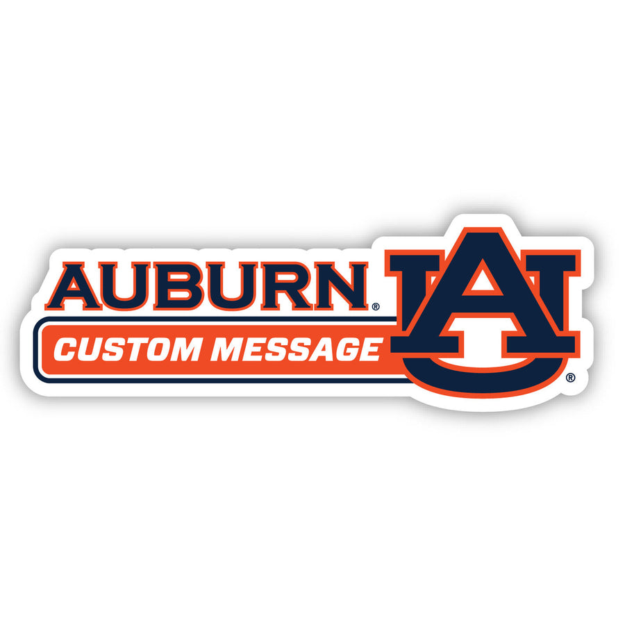 Auburn Tigers 4-Inch Wide Customizable Vinyl Decal Sticker Officially Licensed Collegiate Product Image 1