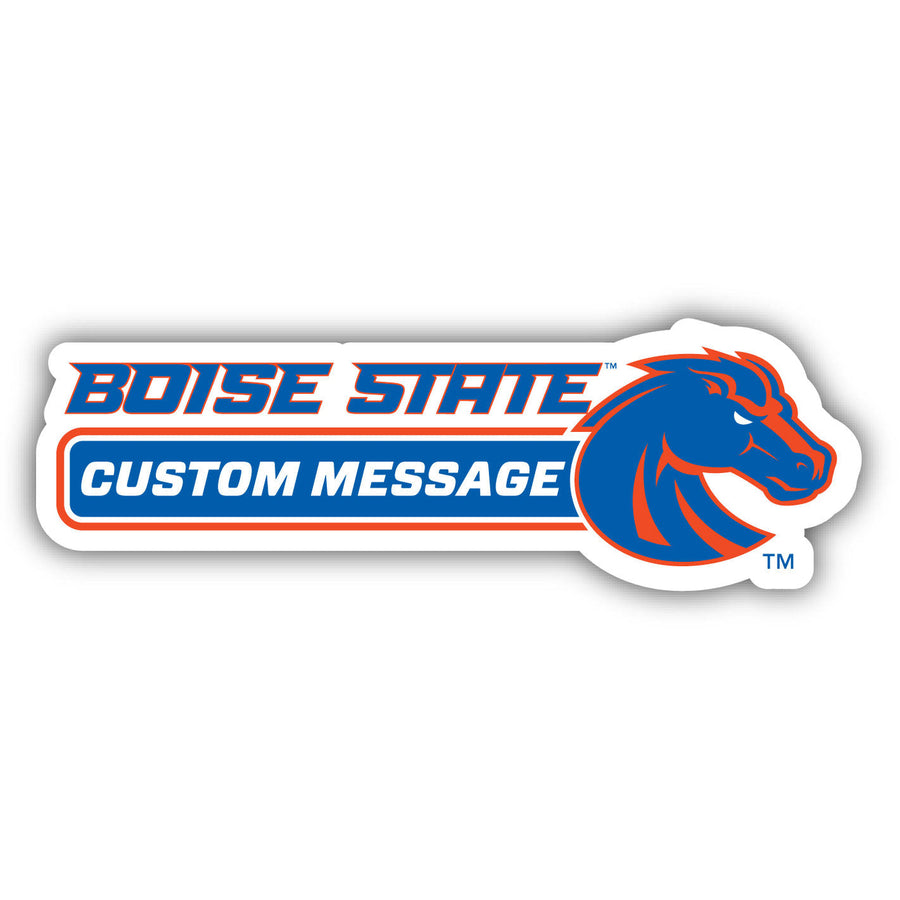 Boise State Broncos 4-Inch Wide Customizable Vinyl Decal Sticker Officially Licensed Collegiate Product Image 1