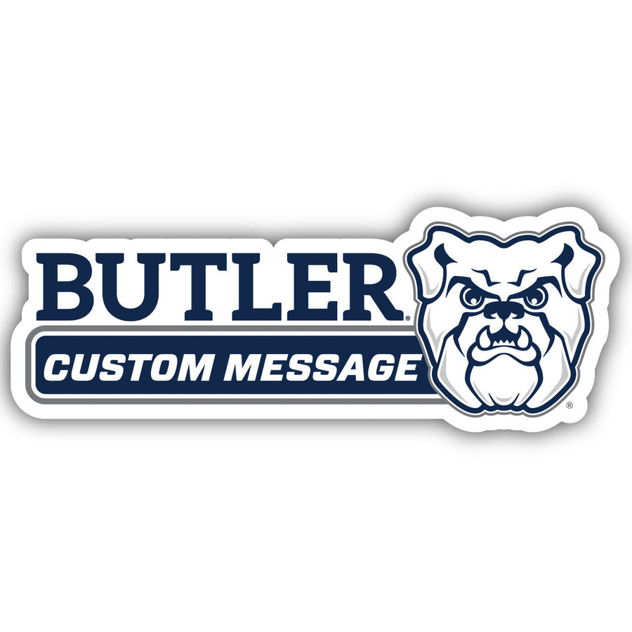 Butler Bulldogs 4-Inch Wide Customizable Vinyl Decal Sticker Officially Licensed Collegiate Product Image 1