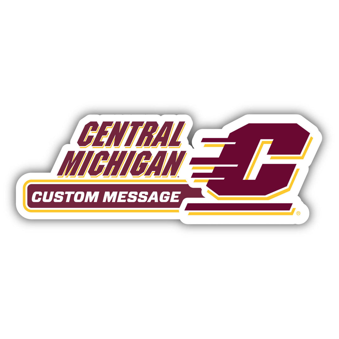 Central Michigan University 4-Inch Wide Customizable Vinyl Decal Sticker Officially Licensed Collegiate Product Image 1