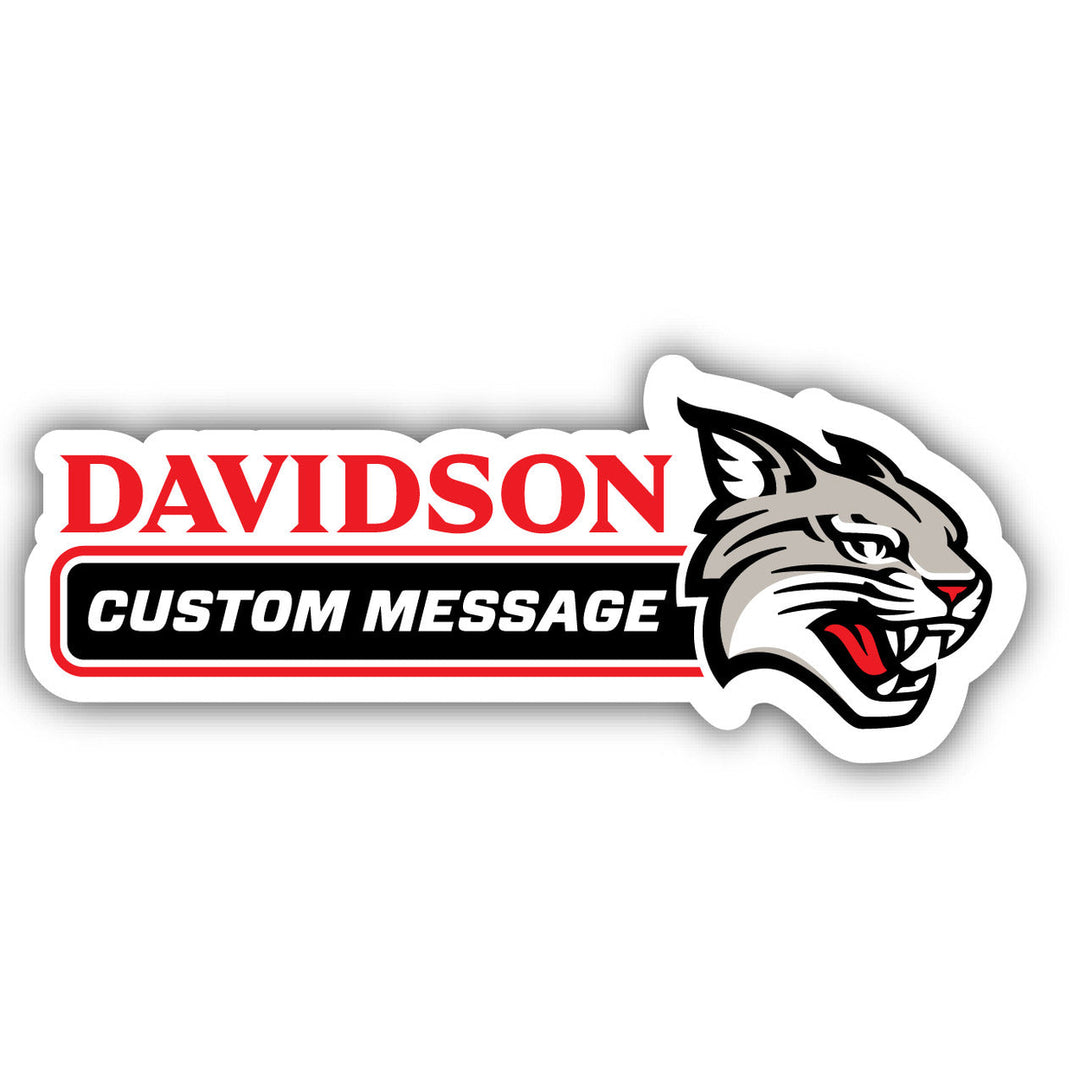 Davidson College 4-Inch Wide Customizable Vinyl Decal Sticker Officially Licensed Collegiate Product Image 1