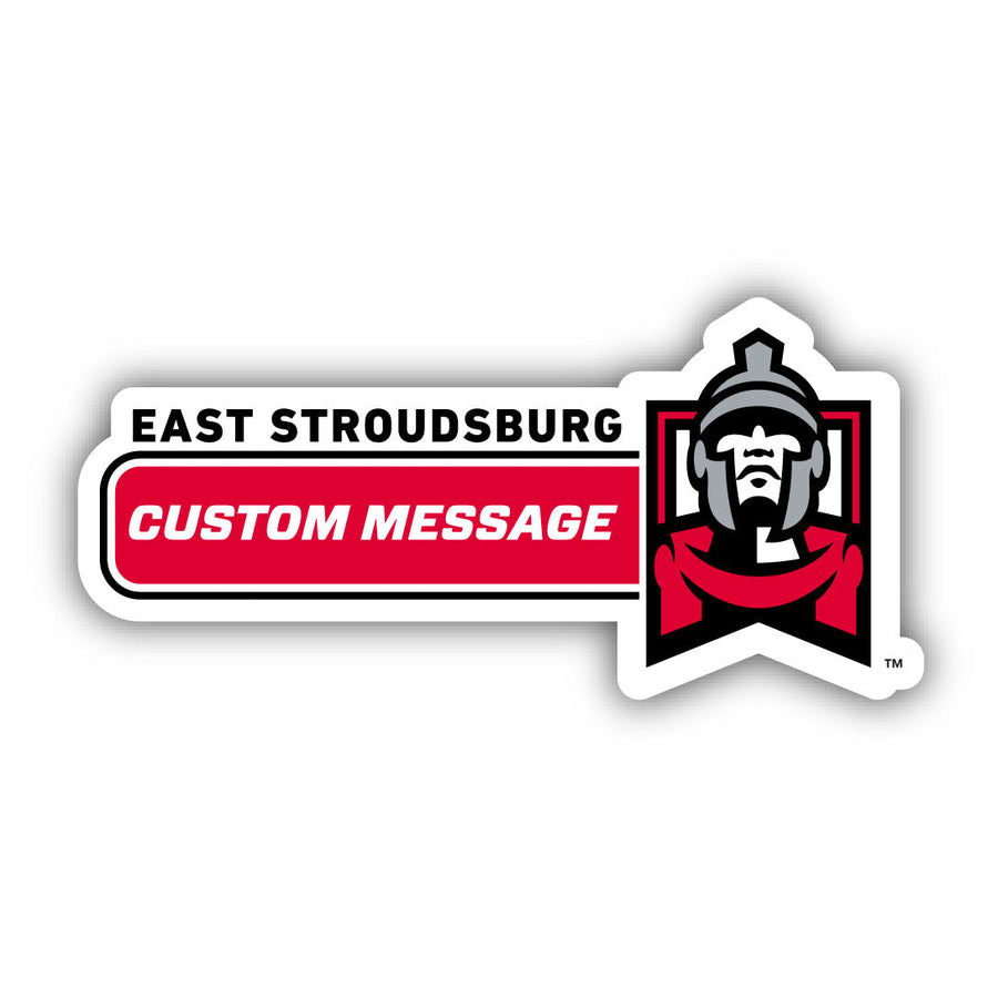 East Stroudsburg University 4-Inch Wide Customizable Vinyl Decal Sticker Officially Licensed Collegiate Product Image 1