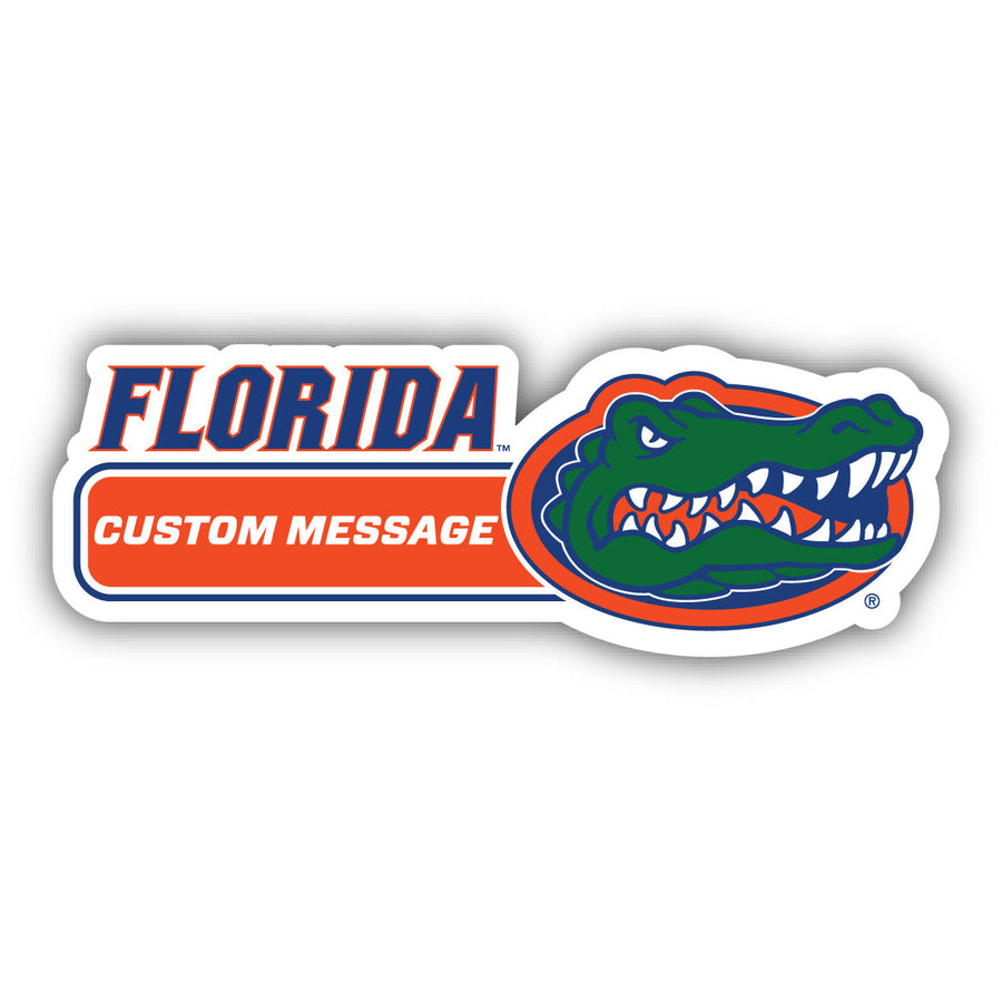 Florida Gators 4-Inch Wide Customizable Vinyl Decal Sticker Officially Licensed Collegiate Product Image 1