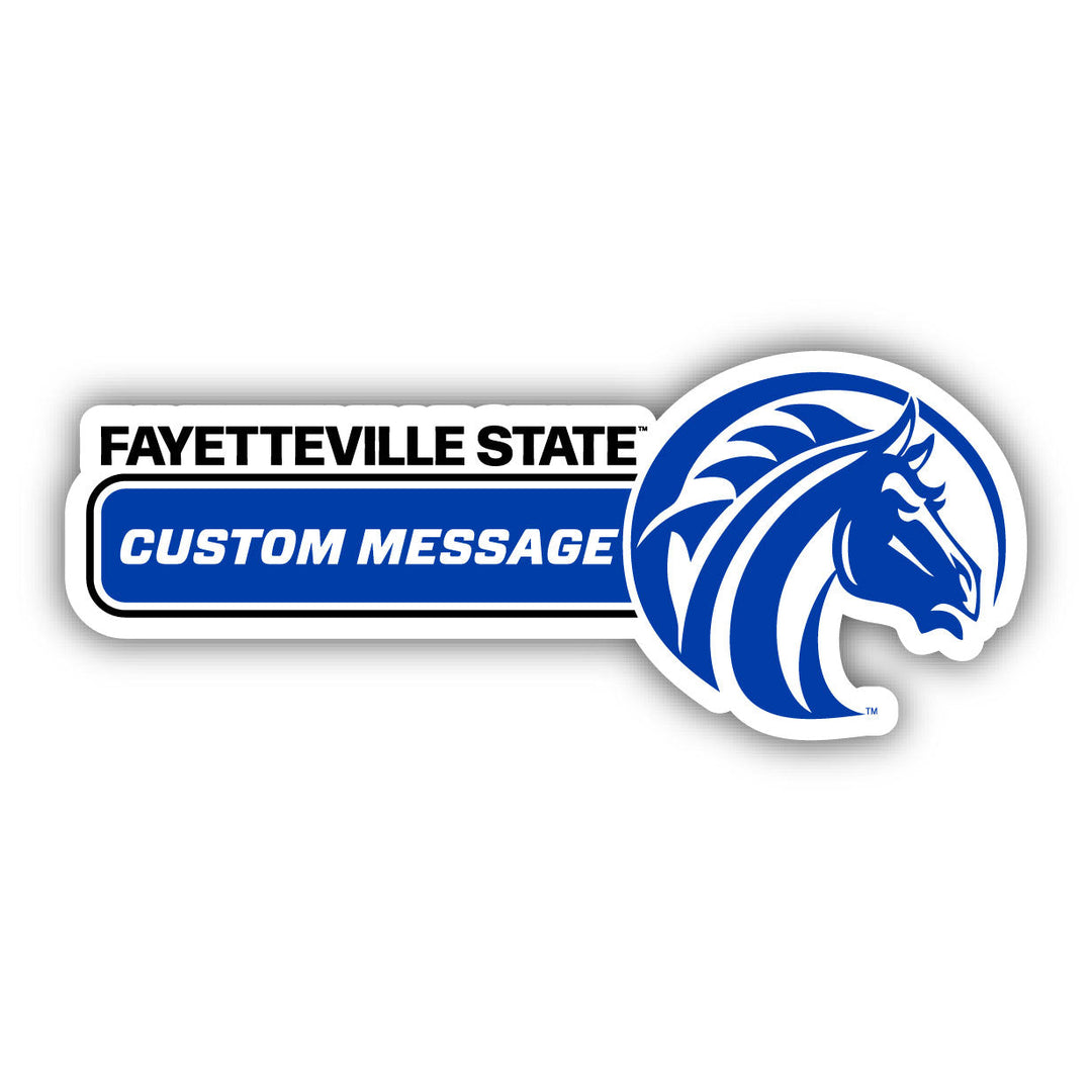 Fayetteville State University 4-Inch Wide Customizable Vinyl Decal Sticker Officially Licensed Collegiate Product Image 1