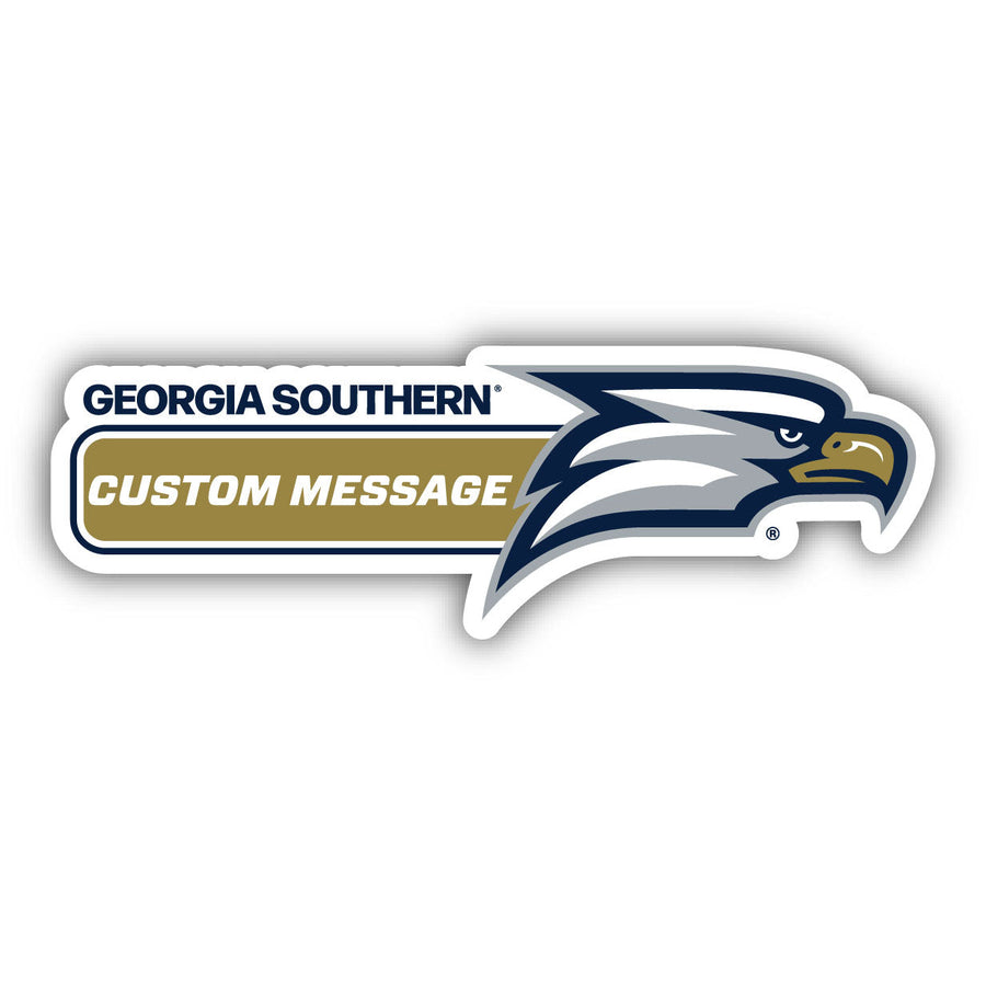 Georgia Southern Eagles 4-Inch Wide Customizable Vinyl Decal Sticker Officially Licensed Collegiate Product Image 1