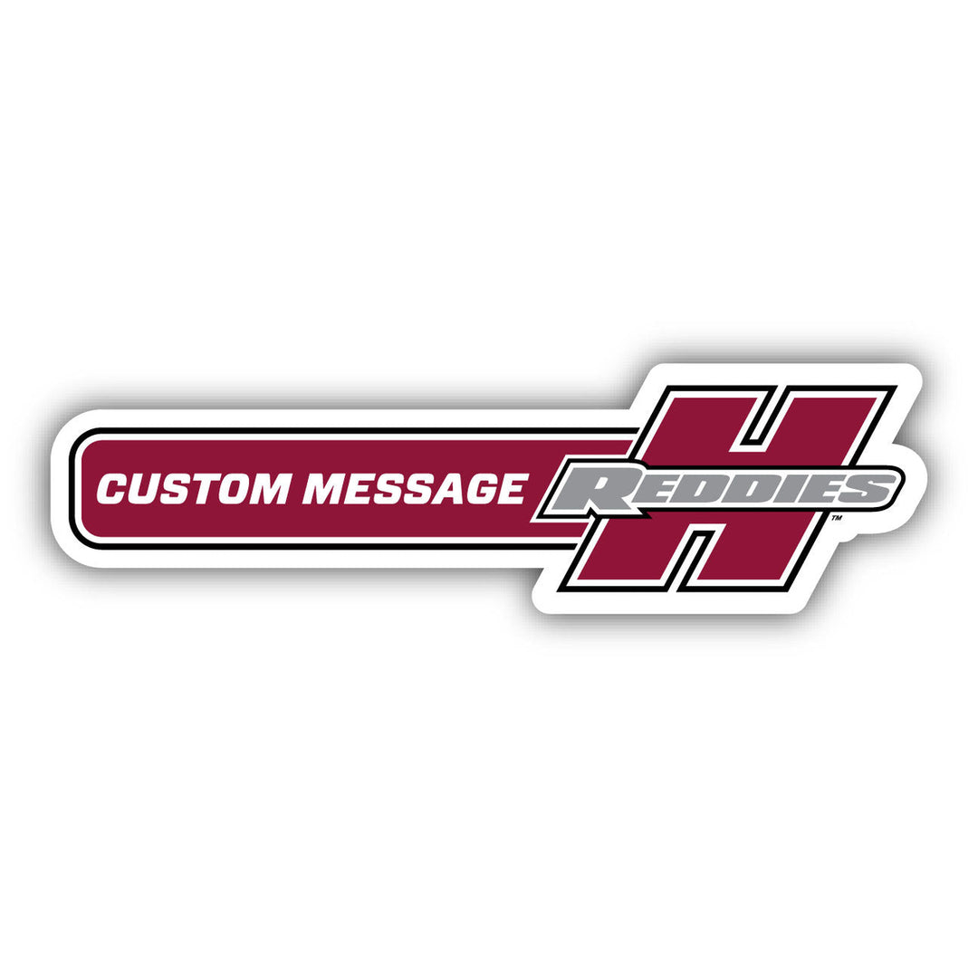 Henderson State Reddies 4-Inch Wide Customizable Vinyl Decal Sticker Officially Licensed Collegiate Product Image 1