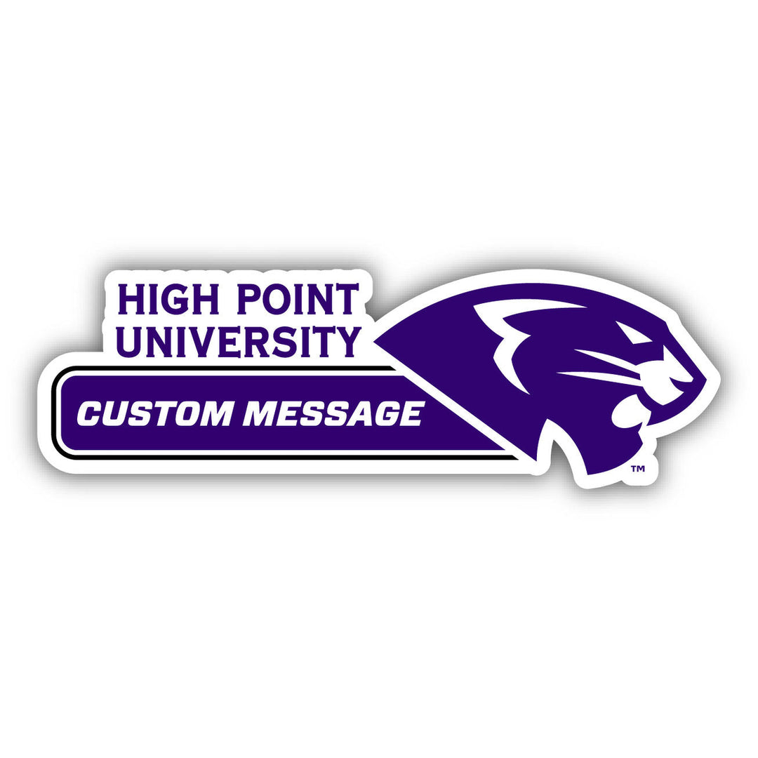 High Point University 4-Inch Wide Customizable Vinyl Decal Sticker Officially Licensed Collegiate Product Image 1