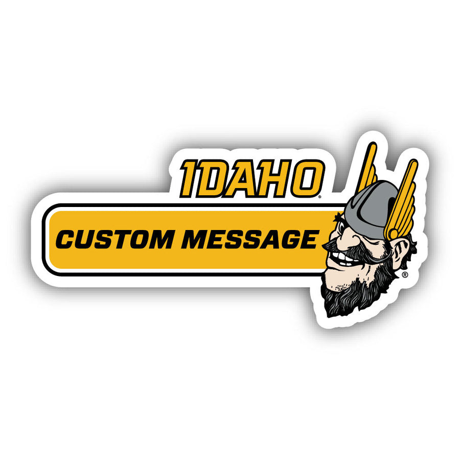 Idaho Vandals 4-Inch Wide Customizable Vinyl Decal Sticker Officially Licensed Collegiate Product Image 1