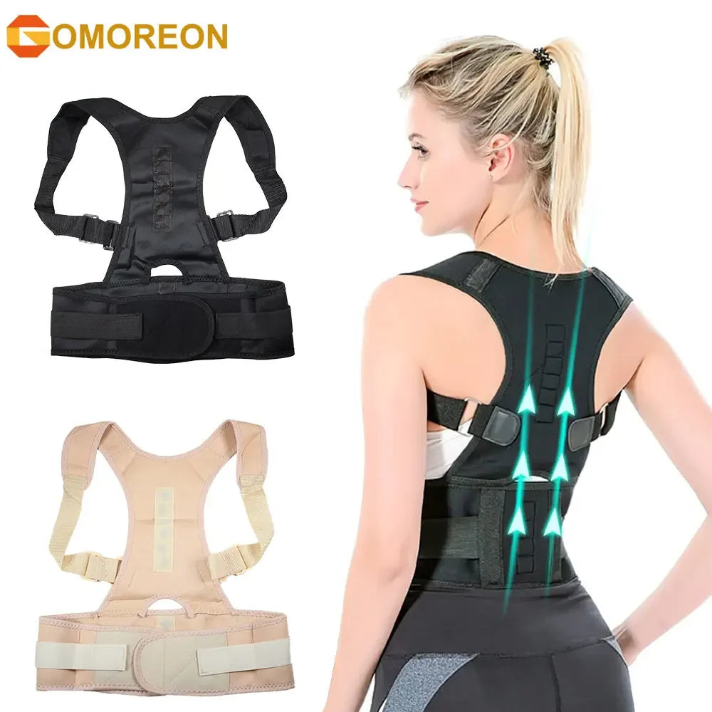 Magnetic therapy Posture Corrector Posture Corset Shoulder Support Belt Men and Women Braces and Support Belt Shoulder Image 1