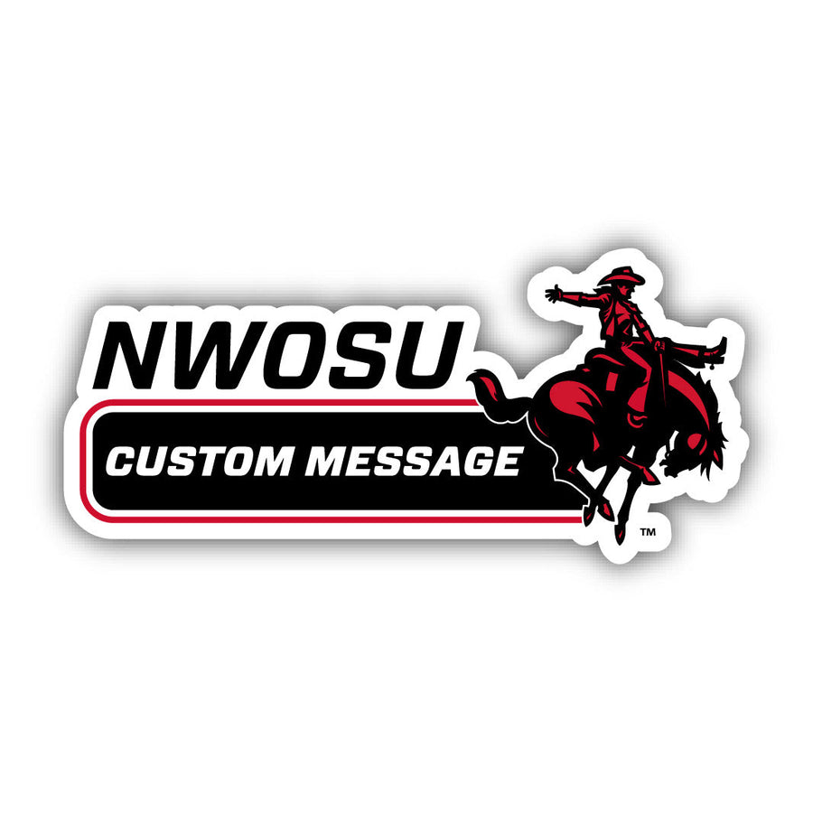 Northwestern Oklahoma State University 4-Inch Wide Customizable Vinyl Decal Sticker Officially Licensed Collegiate Image 1