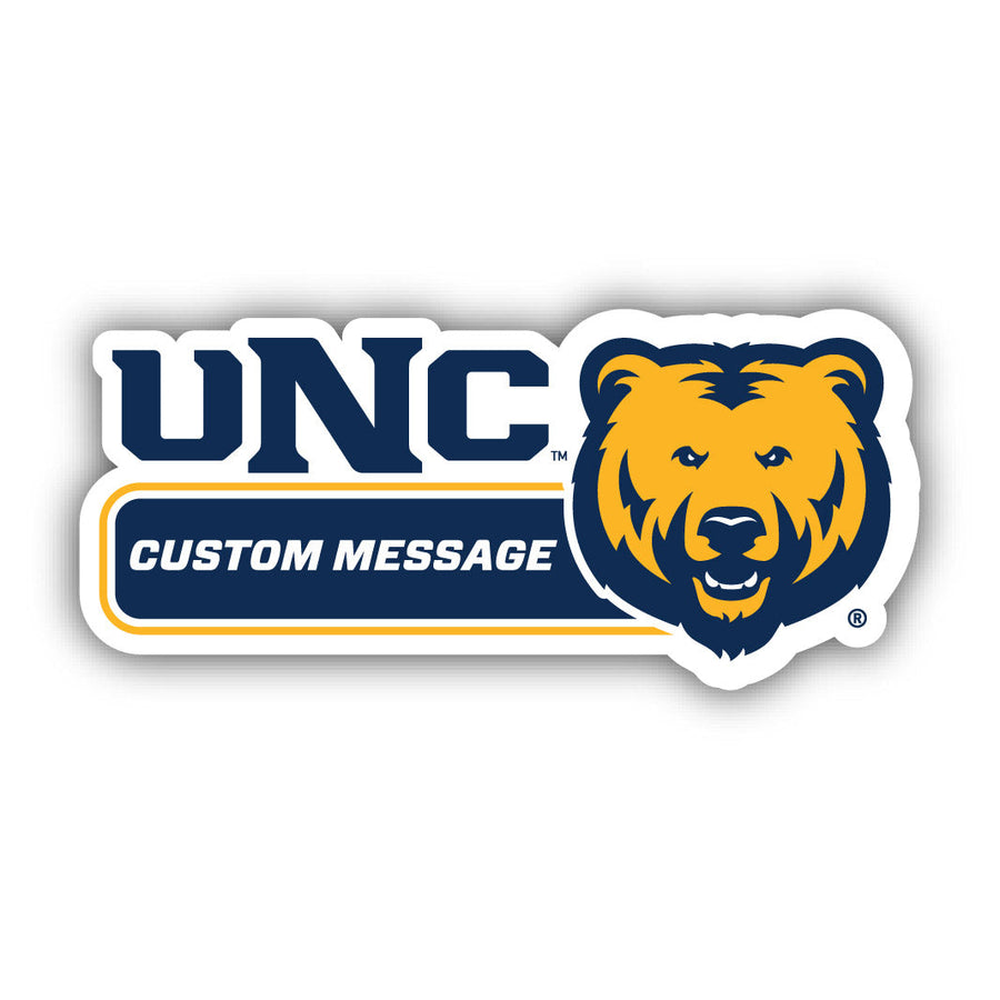 Northern Colorado Bears 4-Inch Wide Customizable Vinyl Decal Sticker Officially Licensed Collegiate Product Image 1