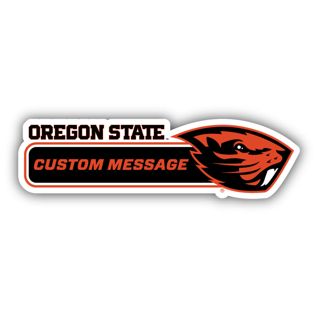 Oregon State Beavers 4-Inch Wide Customizable Vinyl Decal Sticker Officially Licensed Collegiate Product Image 1