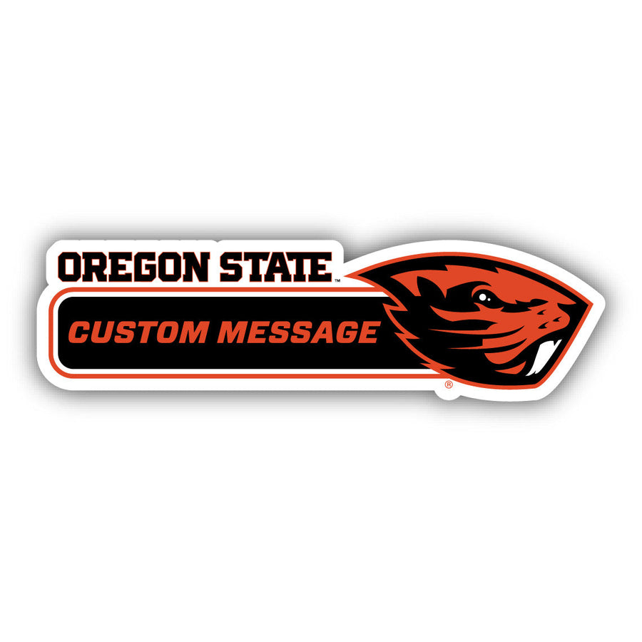 Oregon State Beavers 4-Inch Wide Customizable Vinyl Decal Sticker Officially Licensed Collegiate Product Image 1