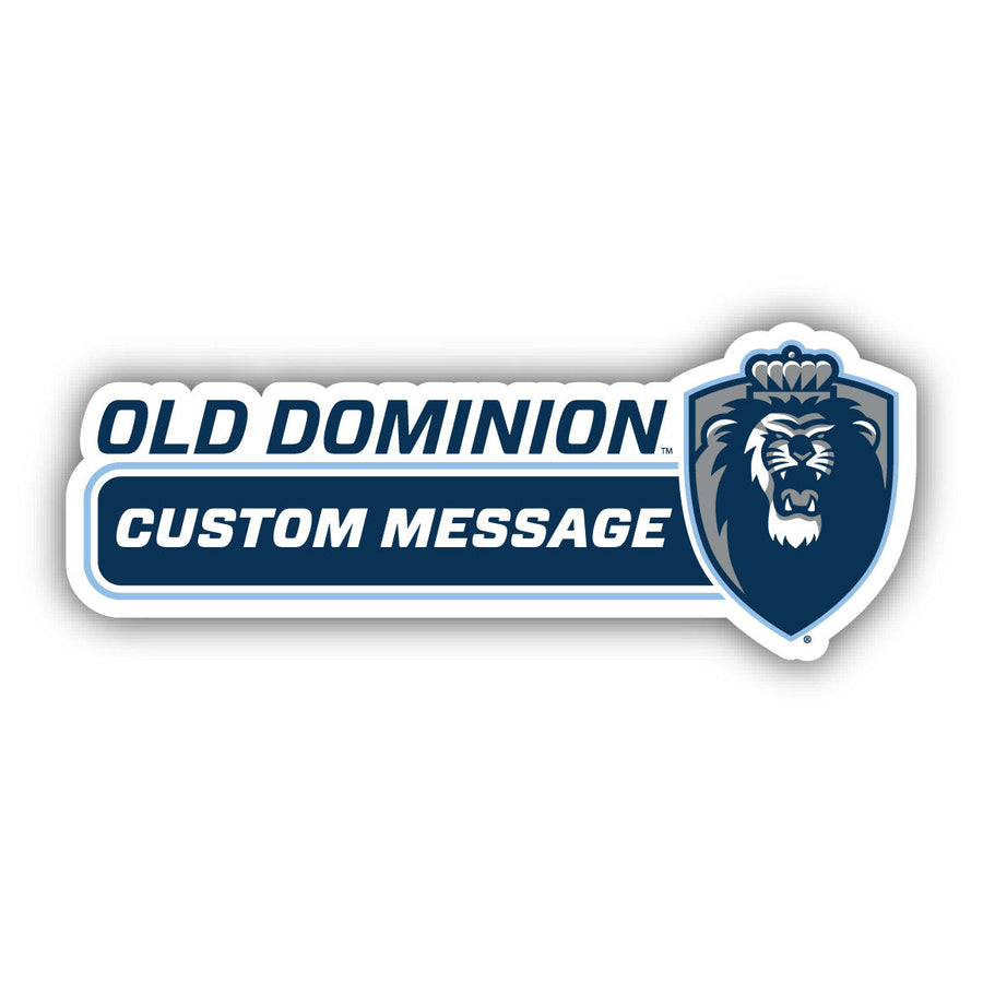 Old Dominion Monarchs 4-Inch Wide Customizable Vinyl Decal Sticker Officially Licensed Collegiate Product Image 1