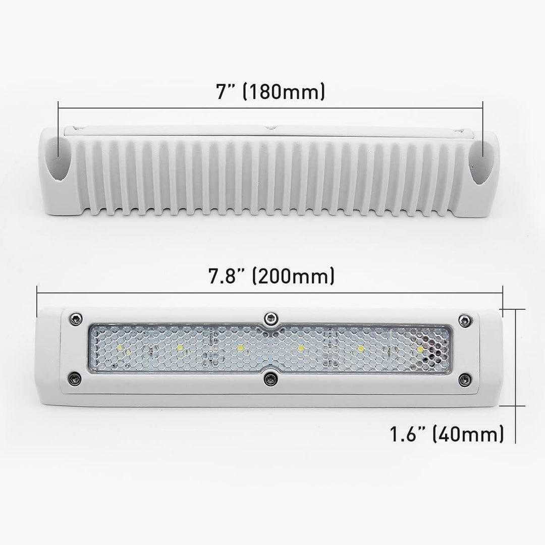 12V 7.8inch LED Porch Awning Light Waterproof Cool White 720LM RV Trailer Image 8