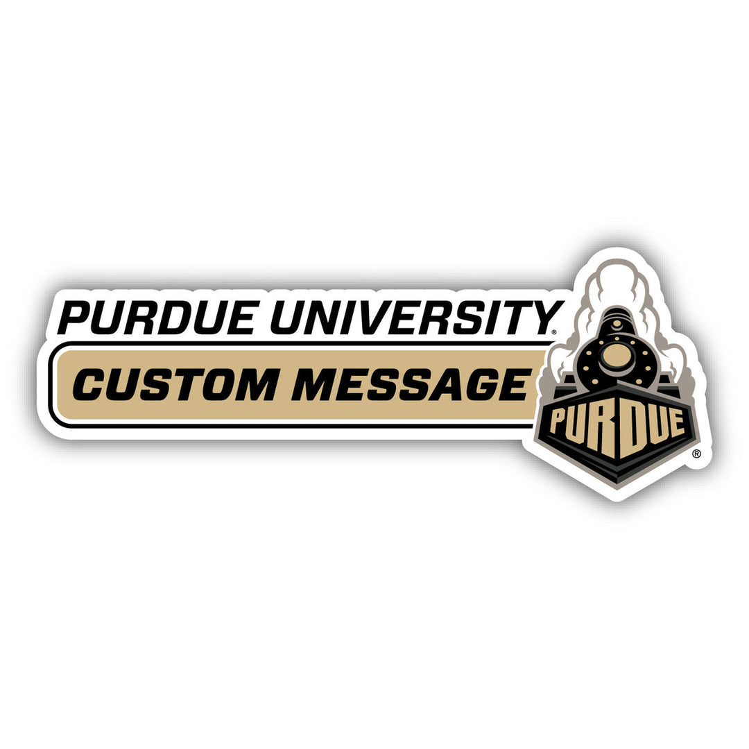 Purdue Boilermakers 4-Inch Wide Customizable Vinyl Decal Sticker Officially Licensed Collegiate Product Image 1