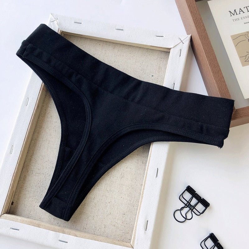 Women Fashion Cotton Panties Comfortable Wireless Lingerie Female Solid Breathable Briefs Underwear Intimates Image 6