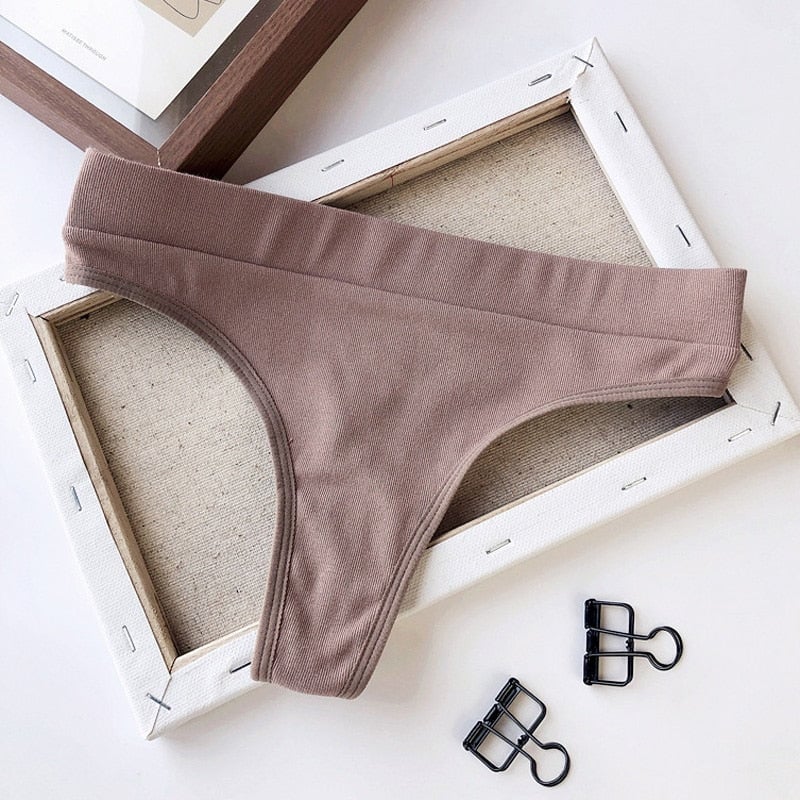 Women Fashion Cotton Panties Comfortable Wireless Lingerie Female Solid Breathable Briefs Underwear Intimates Image 10