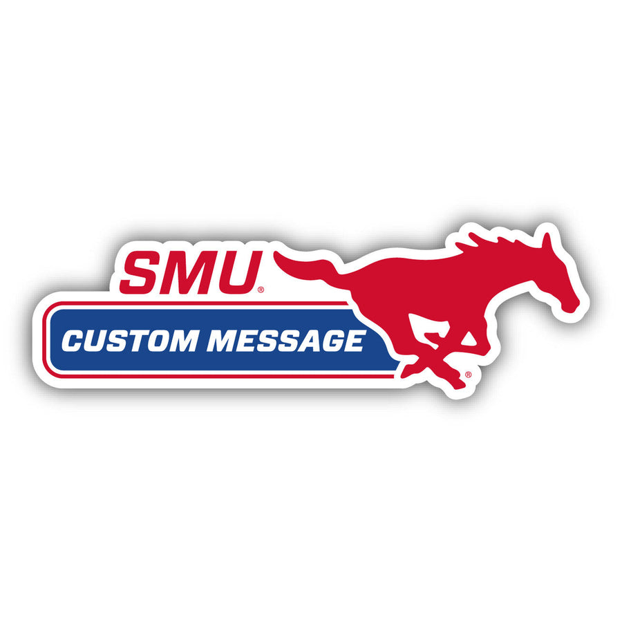 Southern Methodist University 4-Inch Wide Customizable Vinyl Decal Sticker Officially Licensed Collegiate Product Image 1