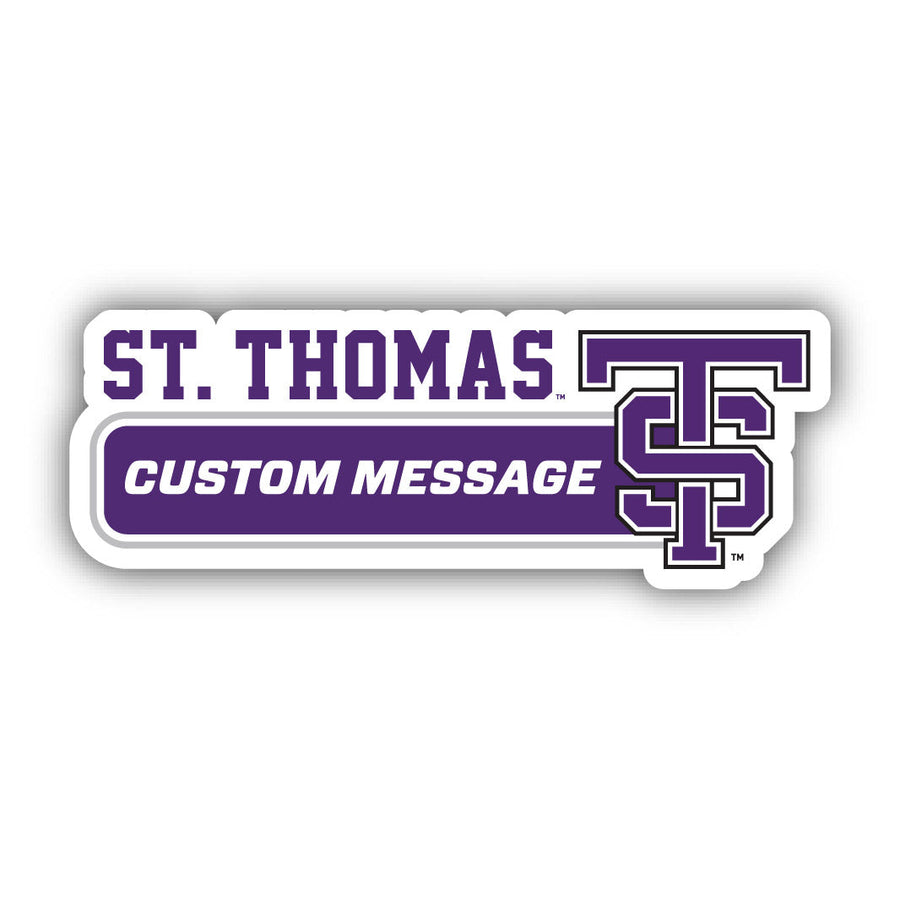 University of St. Thomas 4-Inch Wide Customizable Vinyl Decal Sticker Officially Licensed Collegiate Product Image 1