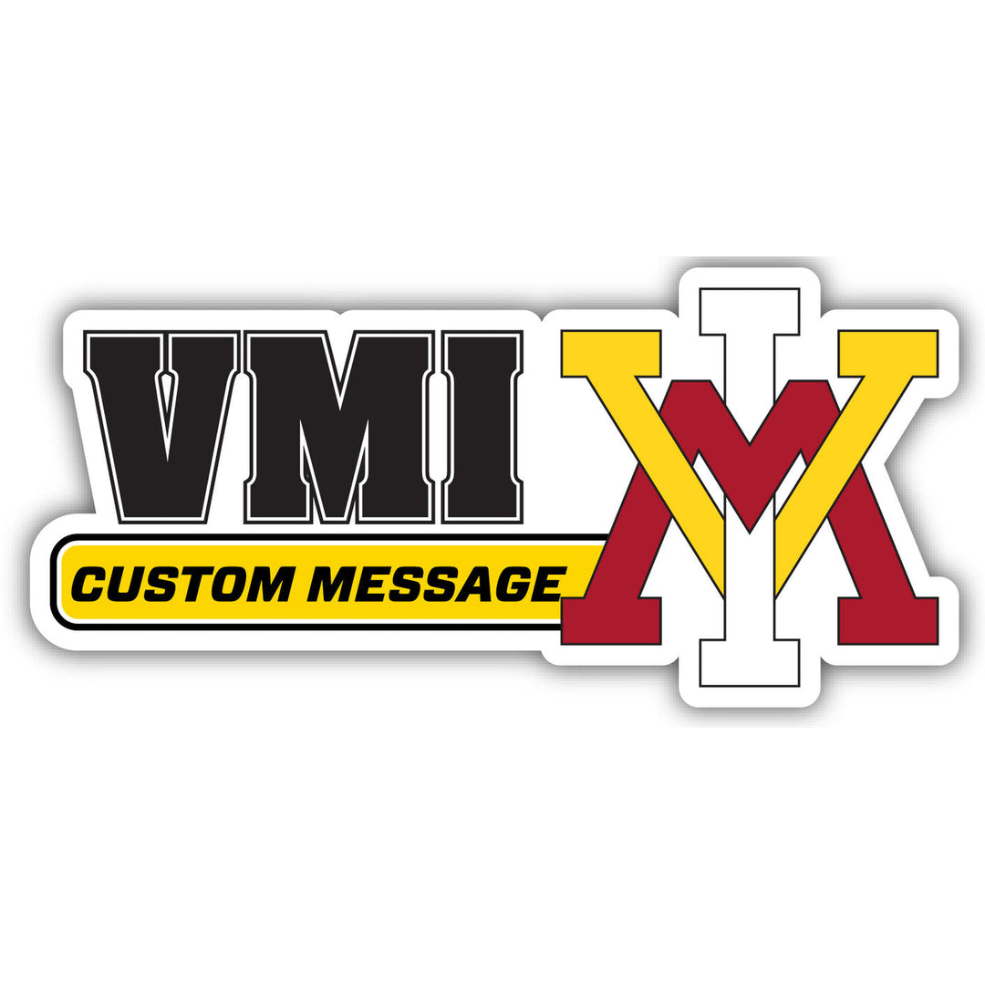 VMI Keydets 4-Inch Wide Customizable Vinyl Decal Sticker Officially Licensed Collegiate Product Image 1