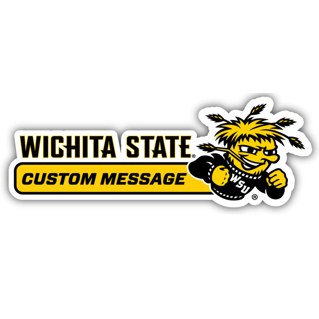 Wichita State Shockers 4-Inch Wide Customizable Vinyl Decal Sticker Officially Licensed Collegiate Product Image 1