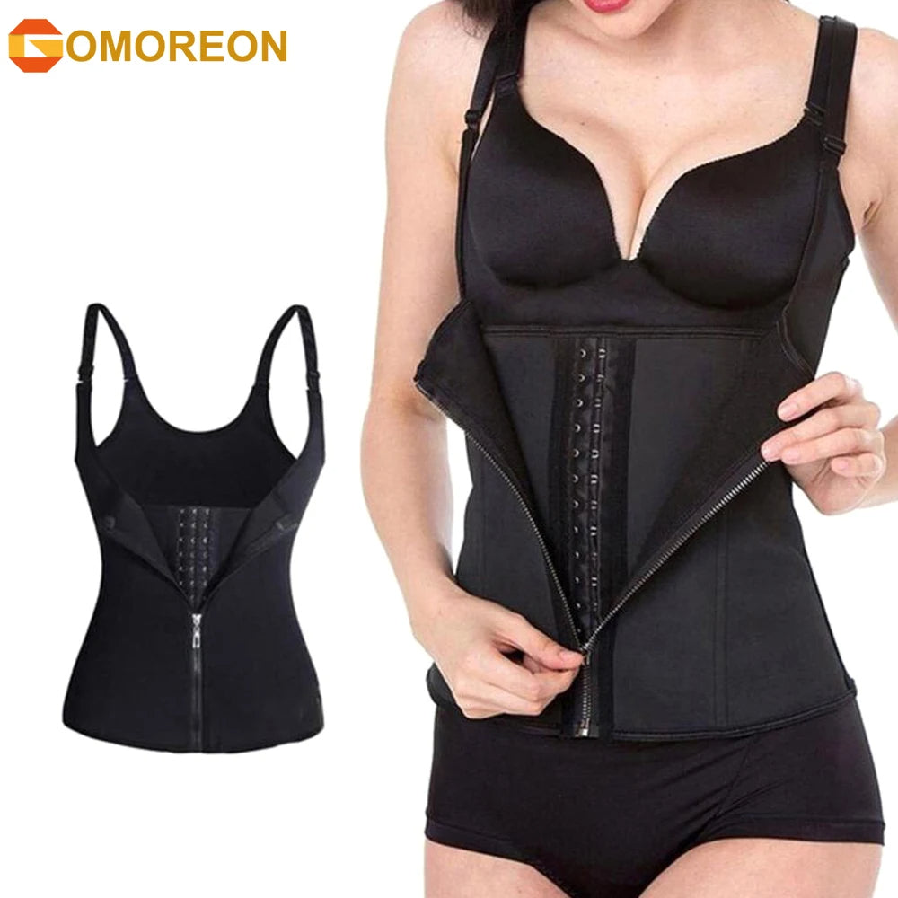 GOMOREON Maternity Support Belt Postpartum Waist Trainer Black Size S-4XL Image 1