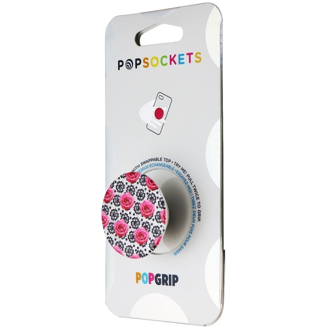 PopSockets PopGrip Expanding Stand and Grip with Swappable Top - Boudoir Rose Image 1