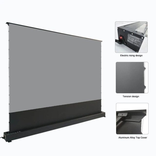 Electric Floor Rising 8K ALR Projector Screen Image 4