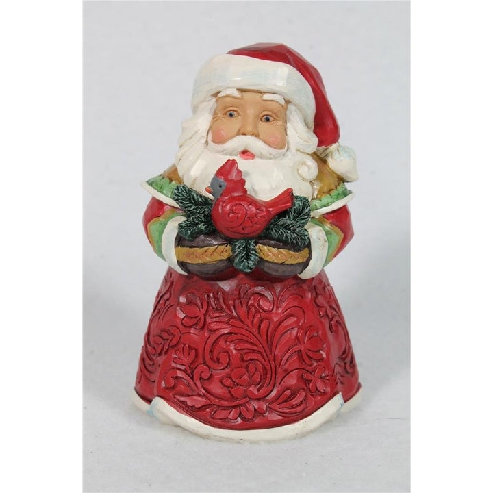 Jim Shore Figurine Santa with Cardinal Mini- 2024 - in Box 6015466 Image 1