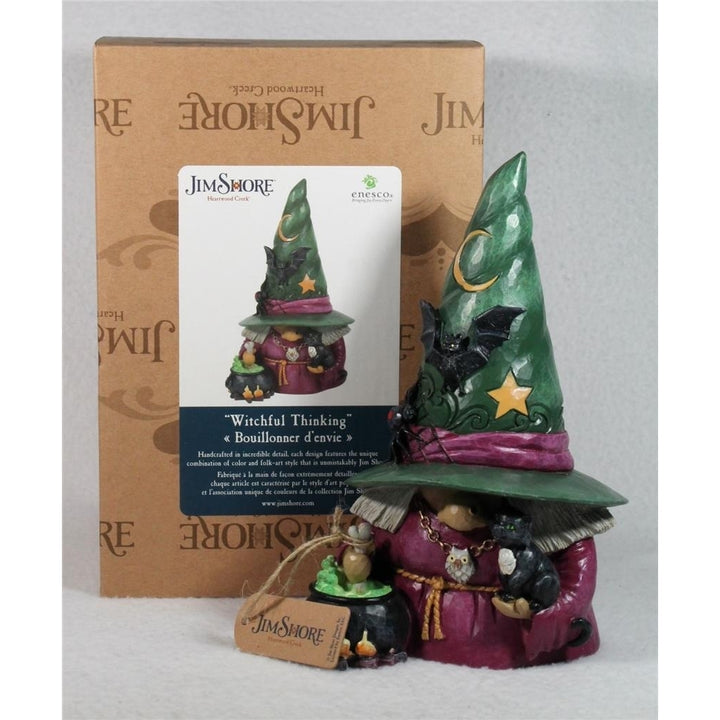 Jim Shore Heartwood Creek Figurine Witchful Thinking- 2024 - in Box 6014490 Image 4