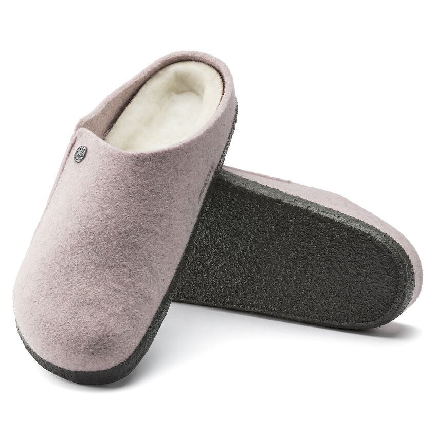 BIRKENSTOCK Zermatt Shearling Clog Soft Pink Wool Narrow Width 1020100 Image 4