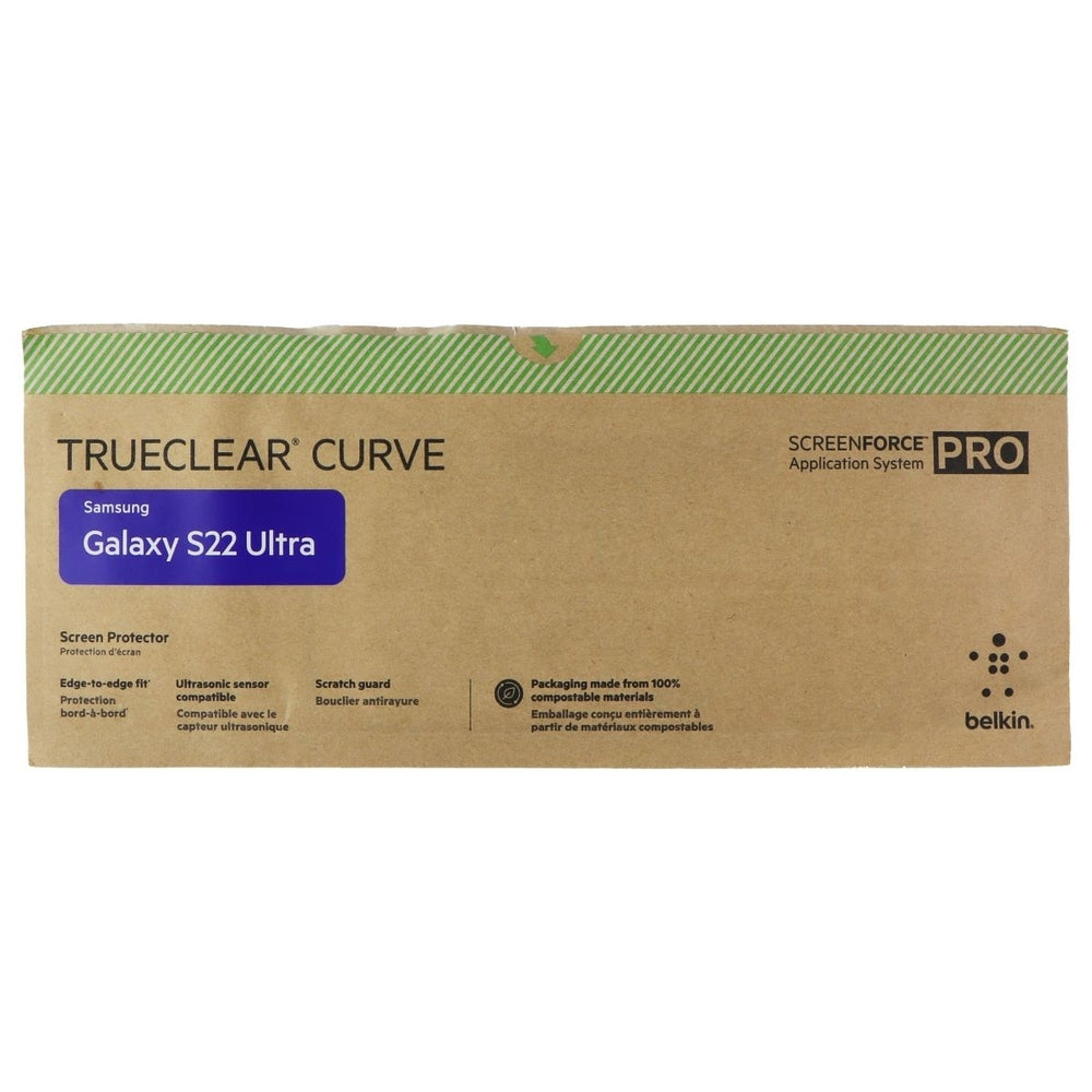 Belkin SCREENFORCE Pro TrueClear Curve for Galaxy S22 Ultra - (5-Pack) BULK PKG Image 2