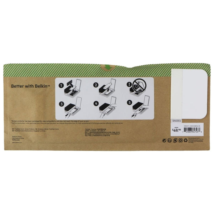 Belkin SCREENFORCE Pro TrueClear Curve for Galaxy S22 Ultra - (5-Pack) BULK PKG Image 3