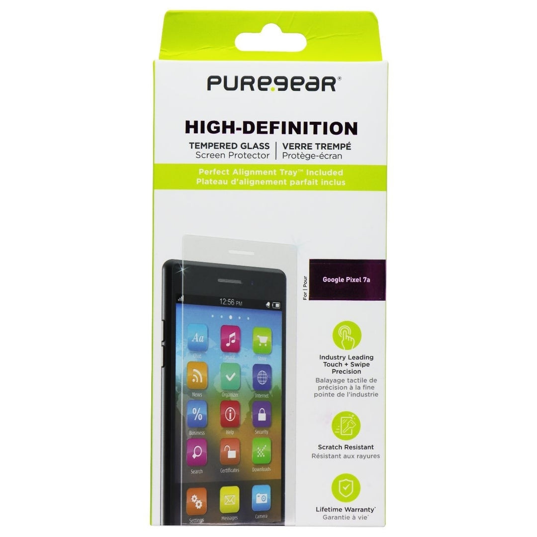 PureGear High-Definition Tempered Glass Screen Protector for Google Pixel 7a Image 1