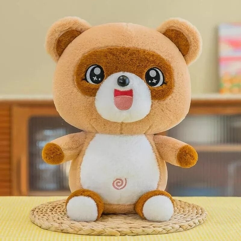 Adorable Cartoon Raccoon Plushie Image 1