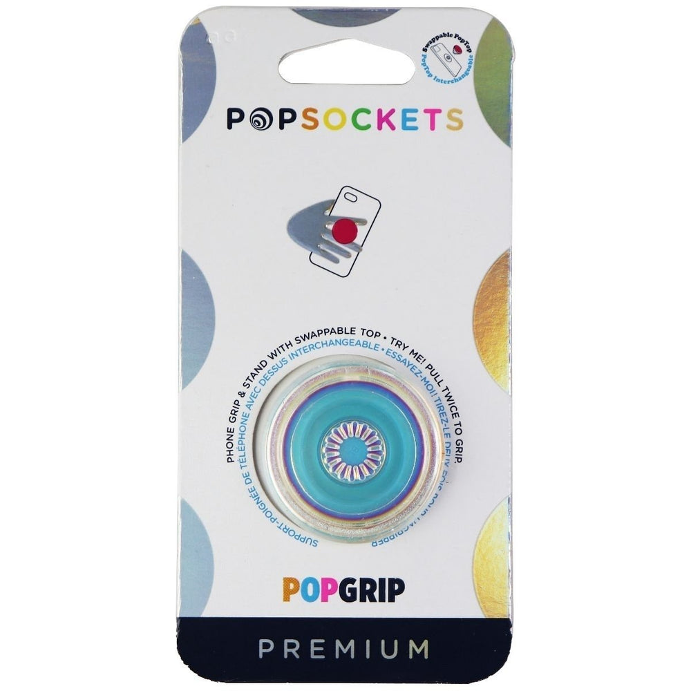 PopSockets PopGrip Stand and Grip with Swappable Top - Clear Iridescent Image 2