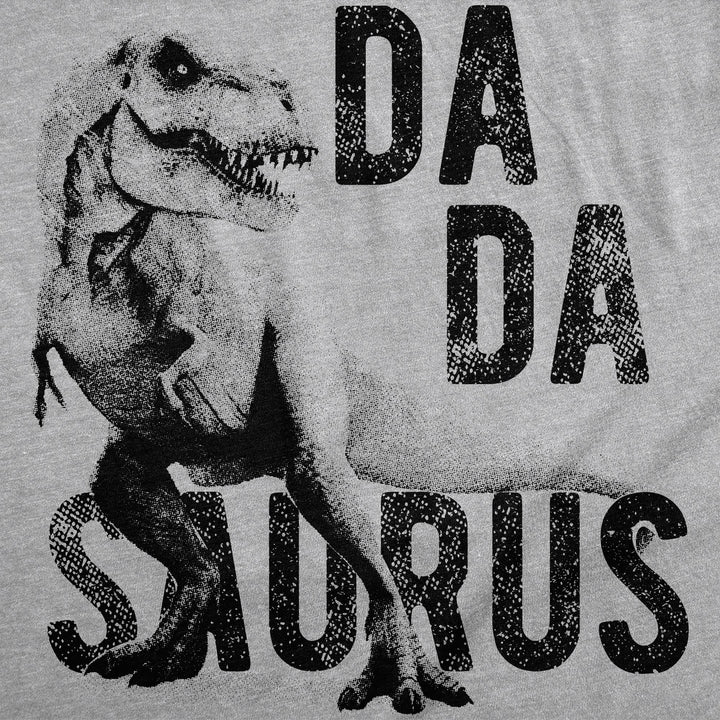 Mens Dadasaurus Trex Tshirt Funny Fathers Day Dinosaur Papa Graphic Novelty Tee Image 4