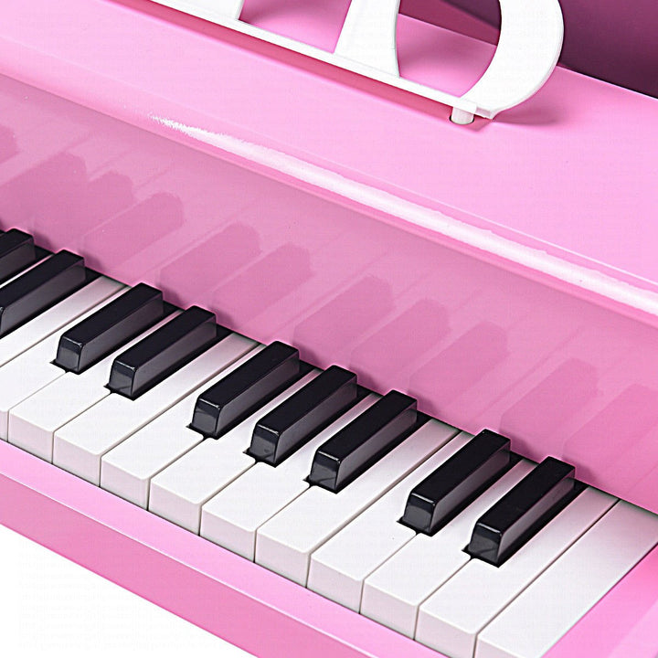 30 key Childs Toy Grand Baby Piano w/ Kids Bench Wood Pink Image 4