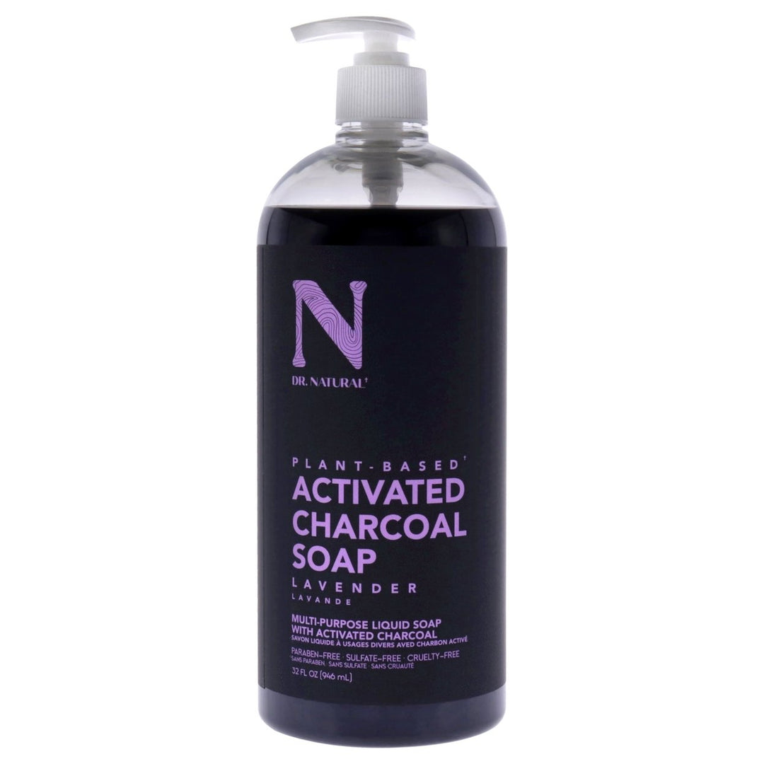 Dr. Natural Activated Charcoal Liquid Soap - Lavender by Dr. Natural for Unisex - 32 oz Soap Image 1