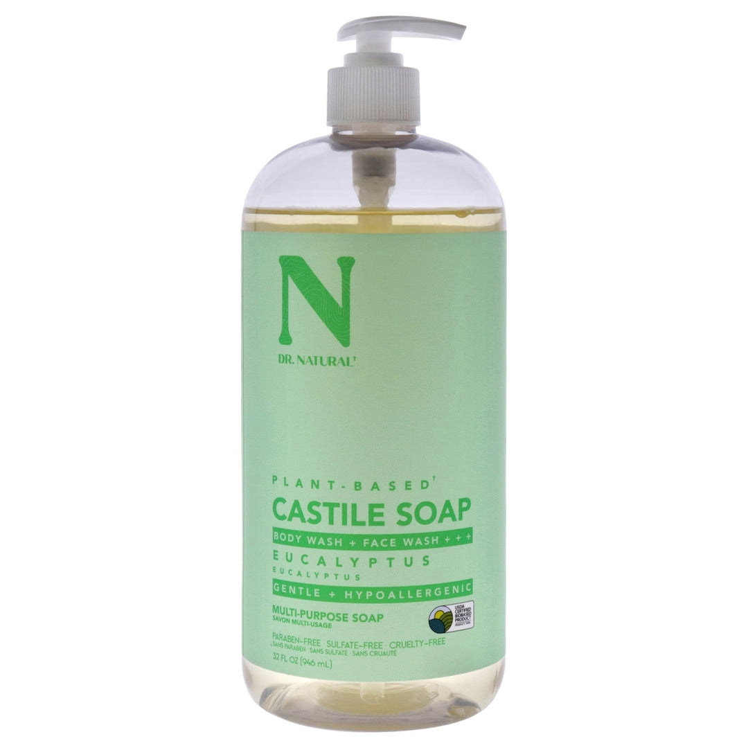 Dr. Natural Castile Liquid Soap - Eucalyptus by Dr. Natural for Unisex - 32 oz Soap Image 1