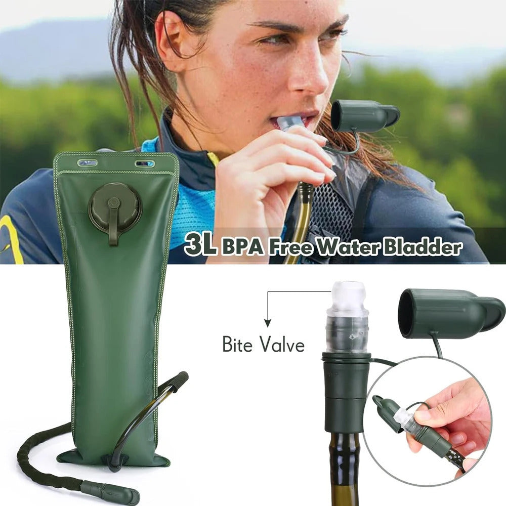 3L Hydration Bladder Leak Proof BPA-Free Water Reservoir for Hiking Backpack Image 1