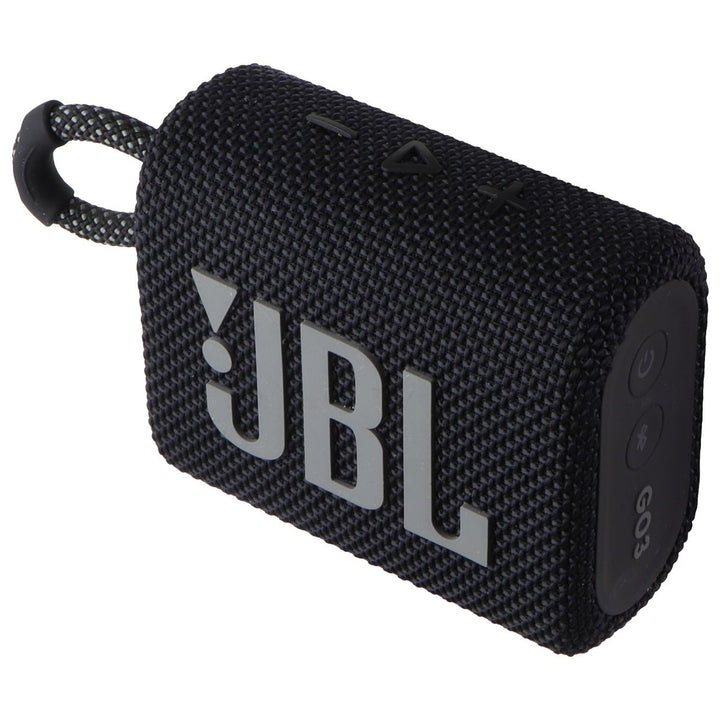 JBL Go 3 Portable Waterproof Speaker with Bluetooth - Black Image 1