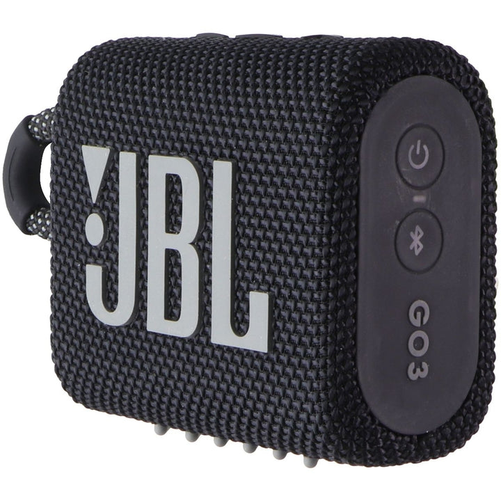 JBL Go 3 Portable Waterproof Speaker with Bluetooth - Black Image 3