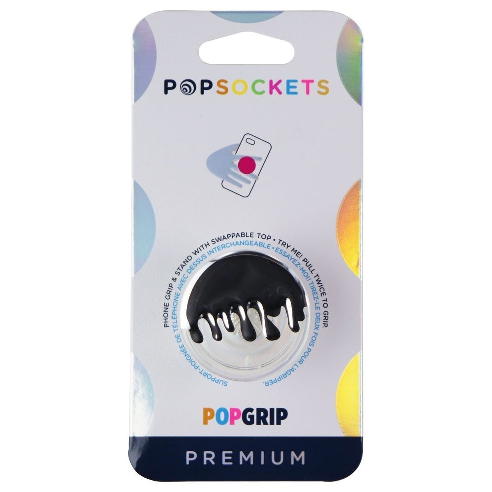 PopSockets Swappable PopGrip Expanding Stand and Grip - Chrome Drip Silver Image 2